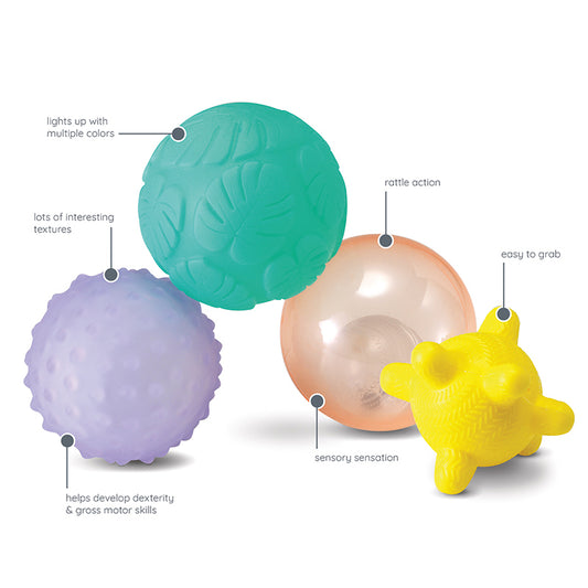 Infantino Lights & Sounds Multi Sensory Balls Set