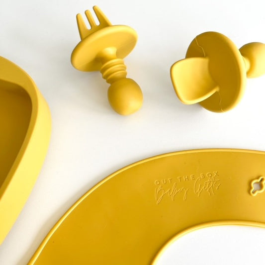 Feeding Set | 9 Piece Weaning | Mustard