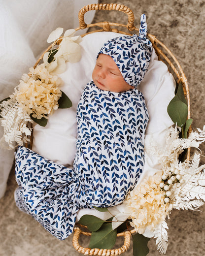 Nightshade | Baby Jersey Wrap & Beanie Set