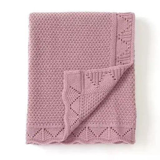 Knitted Pink Blanket