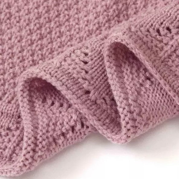 Knitted Pink Blanket