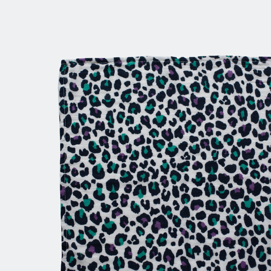 Etta Loves | XL Purple Leopard Muslin