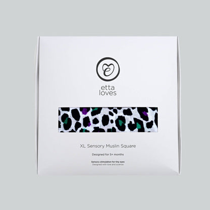 Etta Loves | XL Purple Leopard Muslin