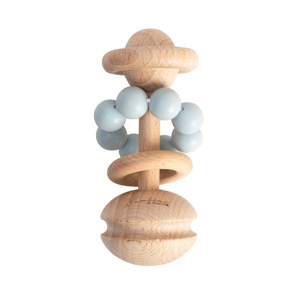 Wood and Silicone Rattle
