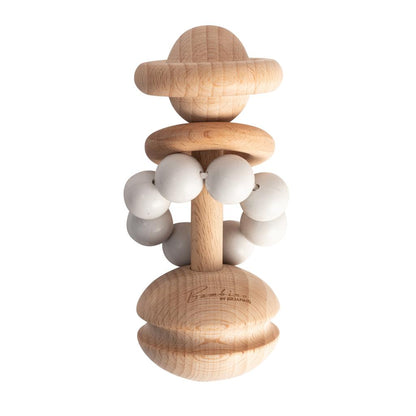 Wood and Silicone Rattle