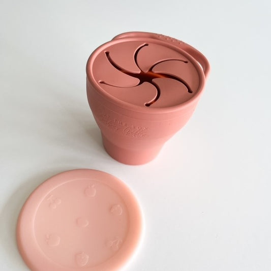 Snack Cup | Collapsible Snack Pot | Rose