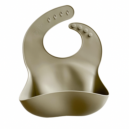 Silicone Feeding Bib | Sage