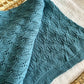 Knitted Cotton Blanket | Teal