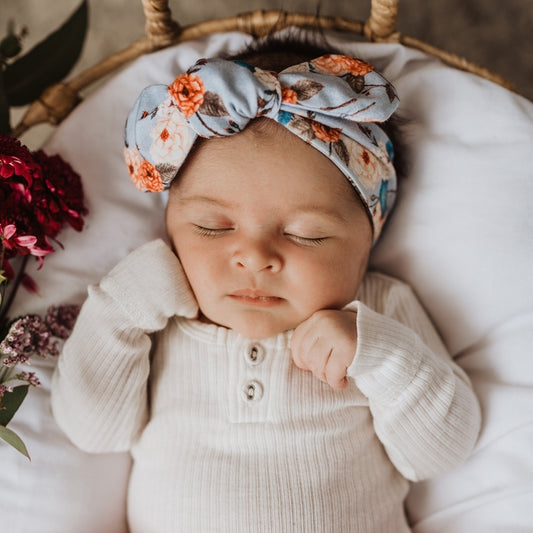 Vintage Blossom Topknot Headband
